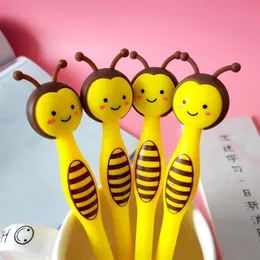 50pcs Cartoon Little Bee Gel Pen Creative Cute Stationery Student Black Pen Prezenty dla dzieci Y200709225L