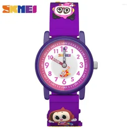 Zegarek skmei uroczy wzór kreskówek Dzieci Watch Waterproof Kidz kwarc dla chłopców dziewczęta