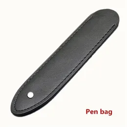 astuccio di matita nero di alta qualità del sacchetto della penna di cuoio dell'unità di elaborazione di promozione per singolo pen248Q