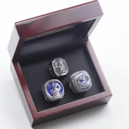 3pcs Wood Box 2021 2020-2021 بطولة كأس ستانلي خاتم Tampa Bay Ring كنيسة الأخوة للرجال هدية كاملة Drop2255