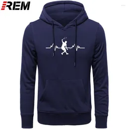 Felpe con cappuccio da uomo REM Heartbeat Squash Funny Top Felpe unisex