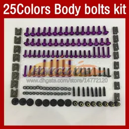 カワサキニンジャZZR400 ZZR 400 1994 1996 1997 1998 1998 1998 1999 2000 Moto Body254bの完全なオートバイフェアリングボルトフルスクリューキットフルスクリューキット