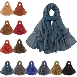 Chiffon Cachecol Feminino Muçulmano Hijab Lenço de Cabeça Xaile Enrole Cachecóis Estolas Islâmicas Bandanas Femme Muçulmana Pashmina Bufanda Foulard