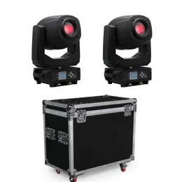 Scenbelysningar LED Moving Head Light Beam Spot Wash Zoom 2 -enheter med Flight Case Packing335h