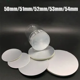 200pcs 50mm 51mm 52mm 53mm 54mm電気誘導アルミニウムフィルムシーリングペットPE PP PPS PVC HDPE Glass Acryl325B用アルムニムフォイルシール