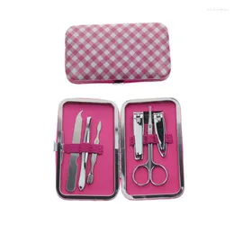 Nail Art Kits 6 In 1 Professional Luxury French Women Girl Travel Care Manicure Pedicure Clipper Gift Set Kit Tool Product