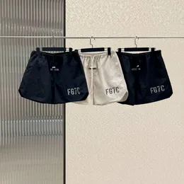 Nowe designerskie spodenki plażowe FG7C Refleksja Drukuj Logo Nylon Shorts Męskie i Kobiet Hip Hop duże luźne szorty