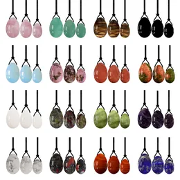 Massage Stones Rocks 16 Types Yoni Egg Natural Jade Eggs Kegel Exercise Women Pelvic Floor Muscle Training Tightening Vaginal Crystal Ball 230718