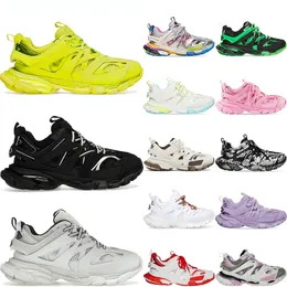 Yeni Tasarımcı Kadınlar Erkek Ayakkabı Track 3 3.0 Spor Kekiği Lüks Eğitmenler Üçlü Black Beyaz Pembe Mavi Turuncu Sarı Yeşil Tess.S. Gomma Triple S Parçalar Spor Ayakkabı Boyutu 36-45