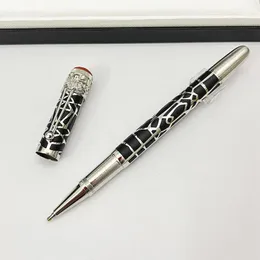 Yamalang سلسلة الميراث العلامة التجارية Roller Ball Pens Luxurys Spider Web Red Black Ballpoint Pen Writing Stationery Business 3353