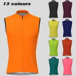 Koszulki rowerowe Tops Cycling Kamizelka dla mężczyzn wielokolorowa kamizelka rowerów rowerowych Windproof Mountain Road Rower Bike Bez rękawów Jersey Chaleco 230718