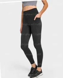 Legging Lululemen Damen-Leggings, Designer-Hose, Jogginghose, Fitnesshose, modische Form, weich, bequem, Übung, Yoga, Jogginghose, Designer-Hose, Damen, 55