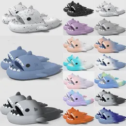 Slides Shark Herren Krawatten Sandalen Damen Dye Bule Haze Regenbogen Mode Outdoor Neuheit Slipper Strand Innenhotel Hotel Sport Sneaker 4 64 6