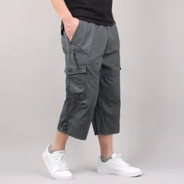 Shorts pour hommes Cargo été lâche pantalons décontractés taille élastique grande taille en plein air Jogging pantalons de survêtement tendance multi poches 230719