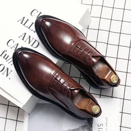 Dress 99 Leather Formal Men's Business Casual with Suit Low Top Solid Wedding Color Fashion Oxford Pointed Office Shoes 230718 939