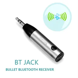 1pcs Mini Wireless Bluetooth Car Kit Hands 3 5mm Jack Bluetooth AUX Audio Receiver Adapter with Mic for Speaker Phone220f