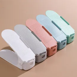 Outra Organização de Limpeza 6 PCS Durável Ajustável Organizador de Sapatos Guarda-Roupa Slot de Suporte para Calçados Slot de Armazenamento com Economia de Espaço Caixa de Sapatos 230719