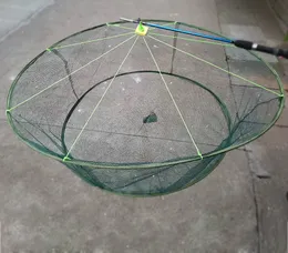 Fishing Accessories Scattered Foldable Drop Fishing Open Net Crayfish Catcher Casting Network Mesh for Fish TrapCage Prawn Bait Crab Shrimp Netting 230718