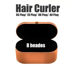 في الأسهم في المملكة المتحدة في المملكة المتحدة Au 8Heads Hair Curler مع مربع الهدايا متعدد الوظائف جهاز تصفيف الشعر التلقائي Curling Iron Top 296e