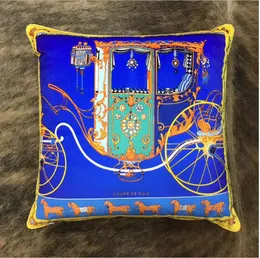 Europejska 45*45 cm Poduszka Pokrywa z Tassel Super Soft Velvet Dwustronne drukowanie Znak Wagozu Koń Sofa Poduszka Poduszka Poduszki Pillcase 2023071903