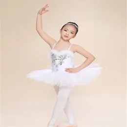 Novo vestido de bailarina infantil para meninas trajes de balé lago dos cisnes branco traje de dança cinta para crianças Danse Classique Enfant2397