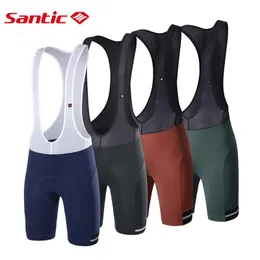 Cycling Bib Shorts Santic Men Cycling Bib shorts With Pockets 4D Padded Breathable Cycling MTB Road Bicycle Bib Shorts Bottom for Men WM0C05119 230718