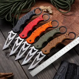 G10 handle karambit training knives 440 steel folding Hunting Knife tactical Pocket Steel Outdoor camping EDC tool very sharp Manufacturer and supplier