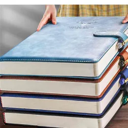 A4ノートブック超厚さの厚いメモ帳ビジネスソフトレザーワーク会議レコードブックオフィス日記スケッチブック学生かわいい210243A