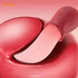 Sex Toy Massager Licklip 10 Speeds Realistic Licking Tongue Vibrators for Women Nipples Clitoral Stimulation Toys Adult Female Couples