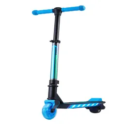 Çocuklar Elektrikli Scooter'ı yener, Bluetooth hoparlör, mavi