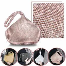 Abendtaschen Luxus Damen Party Diamant Handtasche Kleine glänzende Kristalluhr Hochzeit Party Anhänger Brieftasche Mobile Case 230718