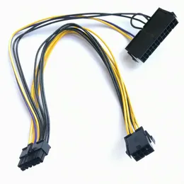 ATX PSU Power Supply Cable 24pin CPU 8PIN 4+4PIN TILL 12PIN -kontakt för HP 1366 Dual X58 Moderboard Blade Server Motherboard