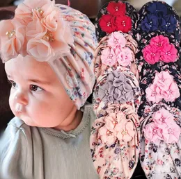 Chapéus de laço de bebê casuais Chapéu de caveira estampado infantil Acessório de cabelo de bebê gorros infantis