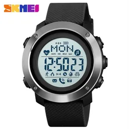 Men Digital Sport Calories Watches Thermometr Prognoza pogody LED Watch Luksus Kompas Compass Mileage Metronome Clock336V