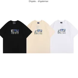 Mäns T-shirts Kiss 2022 Nytt modebrev tryckt T-shirt Kina-chic street Loose Cotton Students Versatile Short Sleeve Men Summer