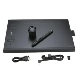 Professional Graphic Drawing Tablet Micro USB Signature Digital Tablets Board 1060PLUS with Painting Rechargeable Pen Holder Writi267G