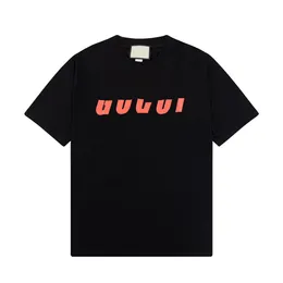 Casual t shirt nya män kvinnor lyx varumärke tshirt besättning nacke korta ärmkläder high street löst överdimensionerad bomullstopp skjorta svart vit beige storlek s-2xl brev tryckt