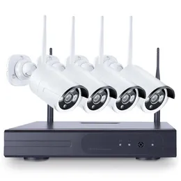4PCS 4CH CCTV Wireless 720P NVR DVR 1 0MP IR Outdoor P2P Wifi IP Telecamera di sicurezza Videosorveglianza - US3539