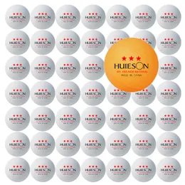 Table Tennis Sets HuIeson 3 Stars Balls ABS Plastic 40 Professional High Bounce Ping Pong for Club Training Competition 230719