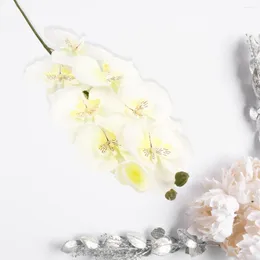 الزهور الزخرفية الاصطناعية لمسة حقيقية العثة السحلية الفراشة المنزلية مهرجان الزفاف زهرة زهرة مزيفة