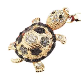 Keychains Lanyards 4 Färger Little Turtle Keychain Animal Key Chain Women Jewelry Accessories Bag Pendant Ring1306285 Drop Deliver DHZCG