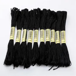 Clothing Yarn Branch Thread Color No 310 Black Floss Cross Stitch Embroidery DIY Polyester Cotton Sewing Skein Kit Tools252g