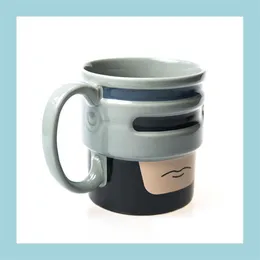 Кружки Robocup кружка Robocop Style Coffee Tea Cup Dize Gadgets T200506 Доставка Доставка дома кухня кухня барной бар Dhy0g306f