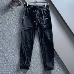 Summer men's elastic thin casual pants, pant legs sent into your contraction, elastic contraction size adjustment is convenient, casual fashion.