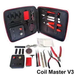 Coil Jig Master V3 Tool Kit RDA Tank Coil Rolltasche DIY Baumwollwerkzeug 521 Mini Ohm Meter Gerät Wiederaufbau