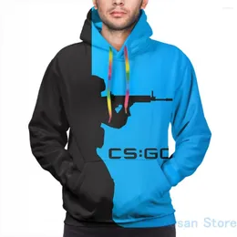 Erkek Hoodies Erkek Sweatshirt Kadınlar İçin Komik Sayacı Saldırı Siluet Baskı Gündelik Hoodie Streatwear