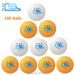 Zestawy tenisa stołowego Huipang 3 Star Ball 40 Materiał 100pcs Pingpong Balls Orangewite Table Tennis Balls 230719