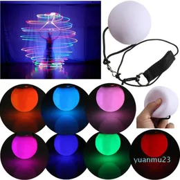 Hela luminescerande kastande boll Multi Color Light Jonglling kastade bollar för dansrekvisita som Belly Dance Music Festivals 247F