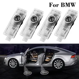 4 ПК светодиодные Light Car Logo Logo Door Lamp Lames Laser Luces для BMW X5 E70 E60 E90 F10 F20 X1 x3 E92 E87 3 5 7 Series344N