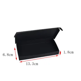 13 3 6 8 1 8cmジュエリーパールパッケージブラッククラフトペーパーバースデーパーティーキャンドルデコレーションボックスキャンディギフトボックスチョコレートパッキングカード